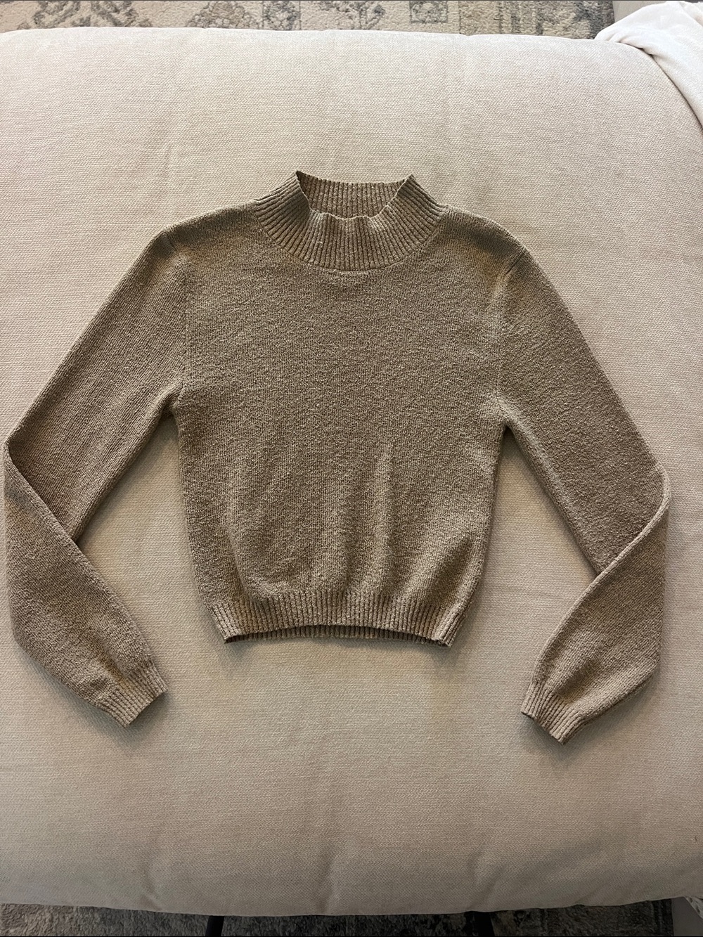 Cotton On Beige Mock Neck Sweater